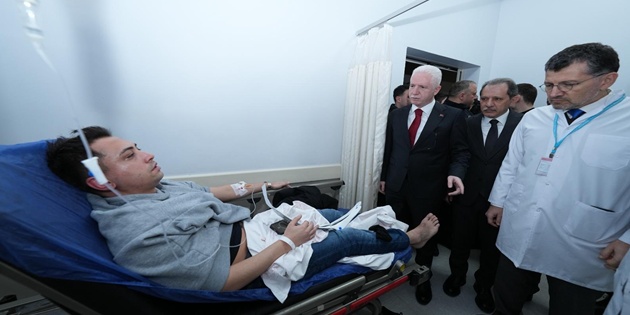 Kazada Yaralanan Polislerine Vali Gül’den Ziyaret